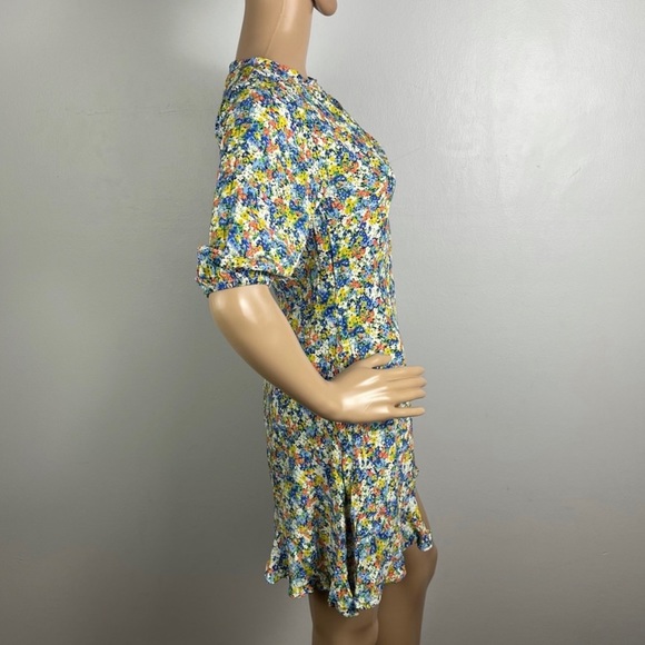 NEW FAITHFULL THE BRAND REVOLVE FLORAL PRINT MINI DRESS - Picture 5 of 9